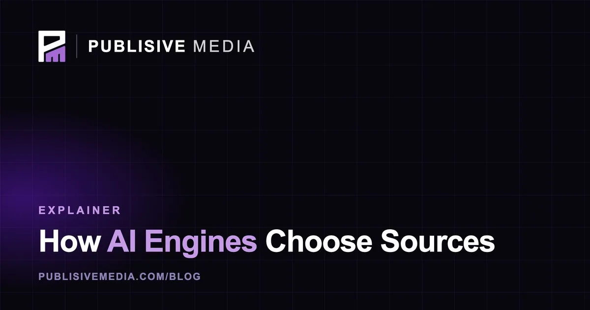 How AI Engines Choose Their Sources