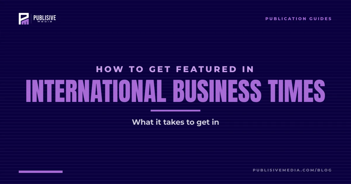 How to Get Featured in International Business Times
