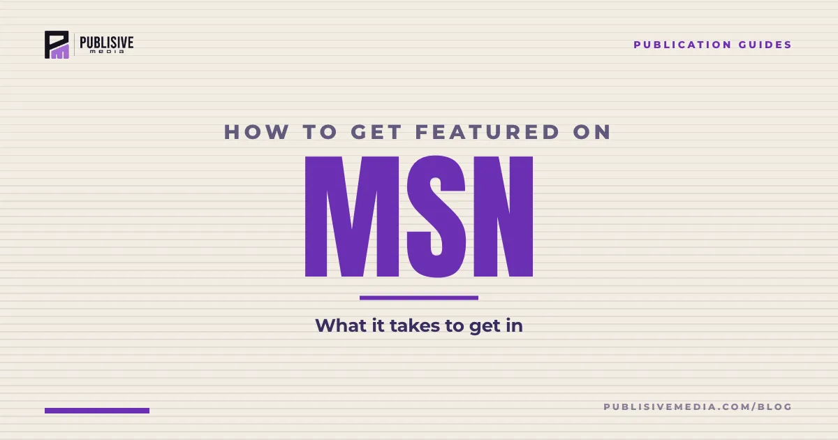 How to Get Featured on MSN in 2026