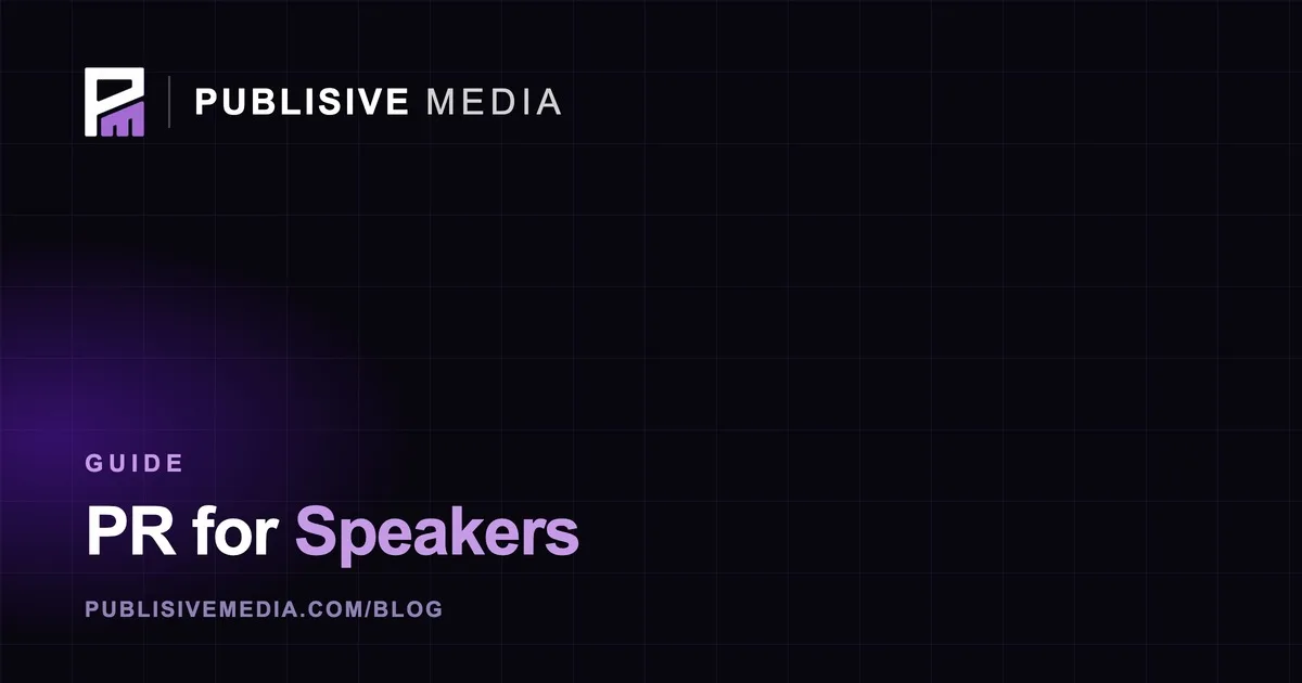 PR for Speakers: How Press Gets You Booked