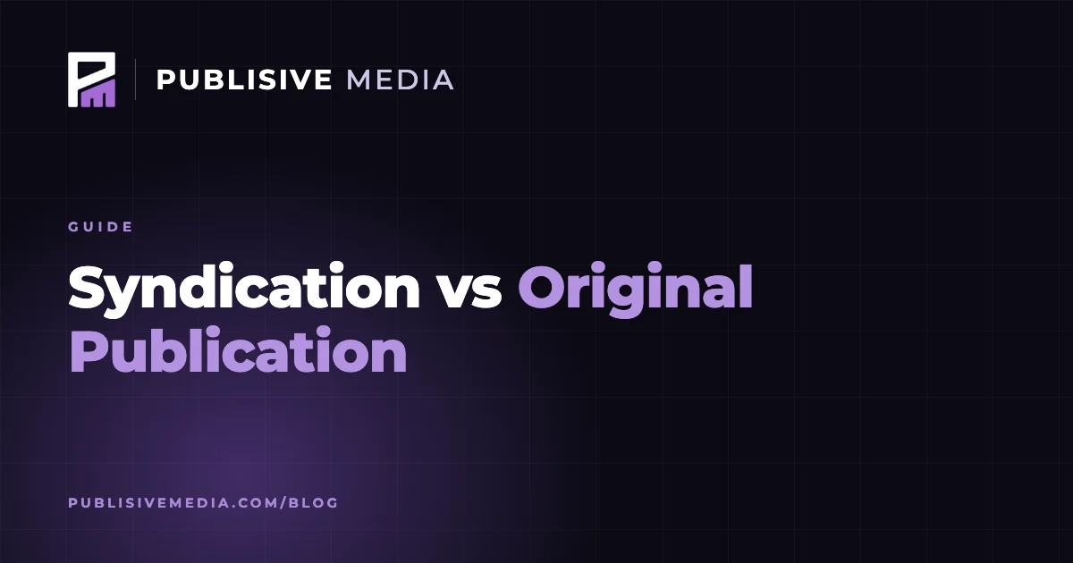 Syndication vs Original Publication: Why MSN and Yahoo Work Differently