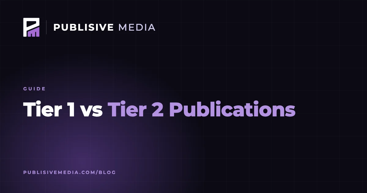 Tier 1 vs Tier 2 Publications: What the Terms Actually Mean