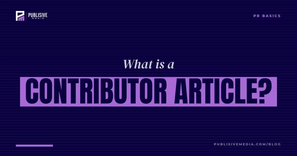 What Is a Contributor Article?
