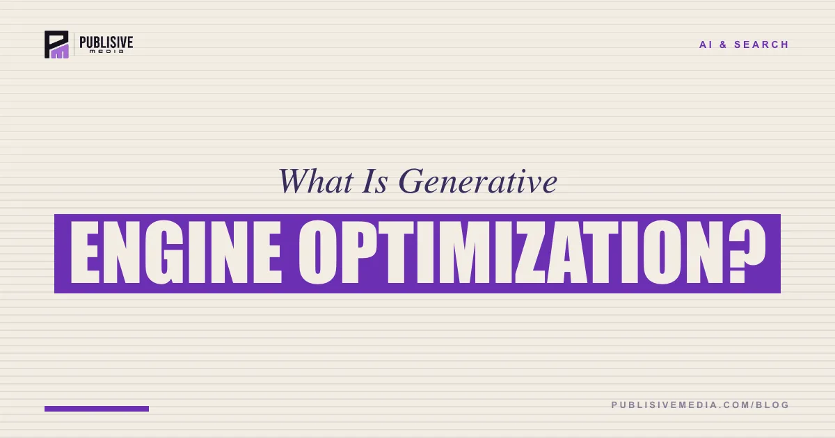 What Is Generative Engine Optimization?