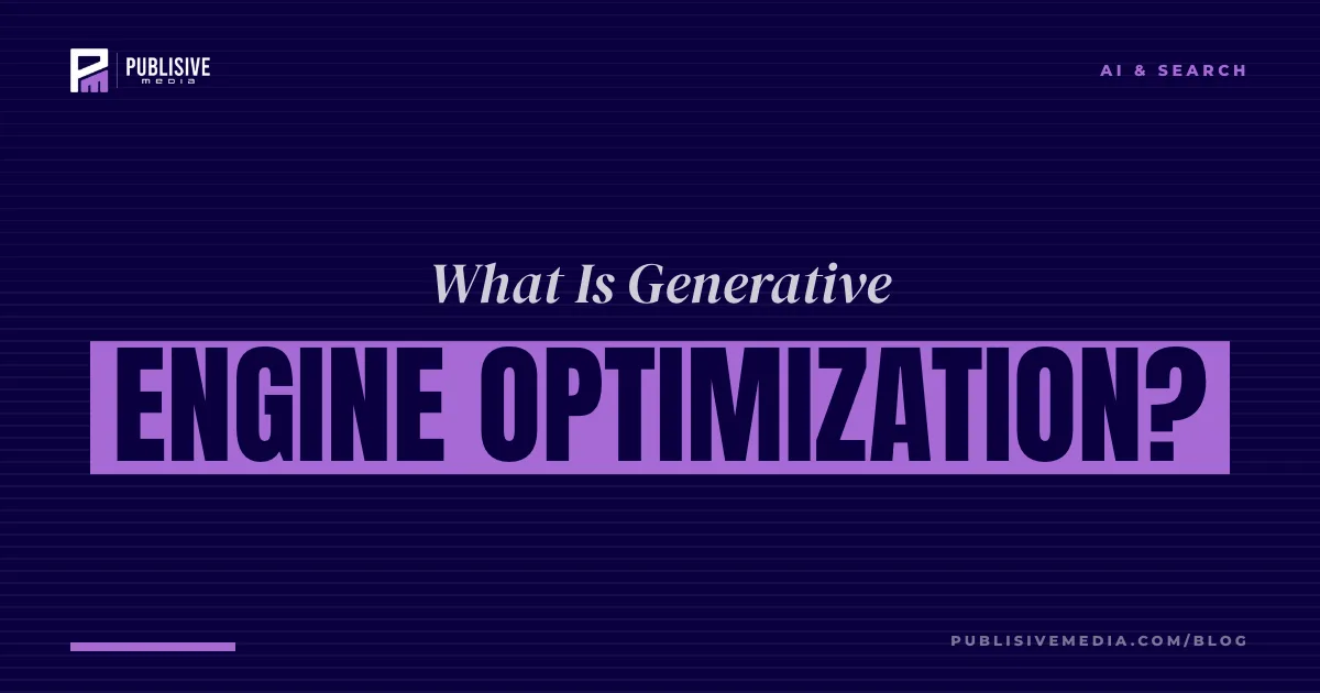 What Is Generative Engine Optimization?