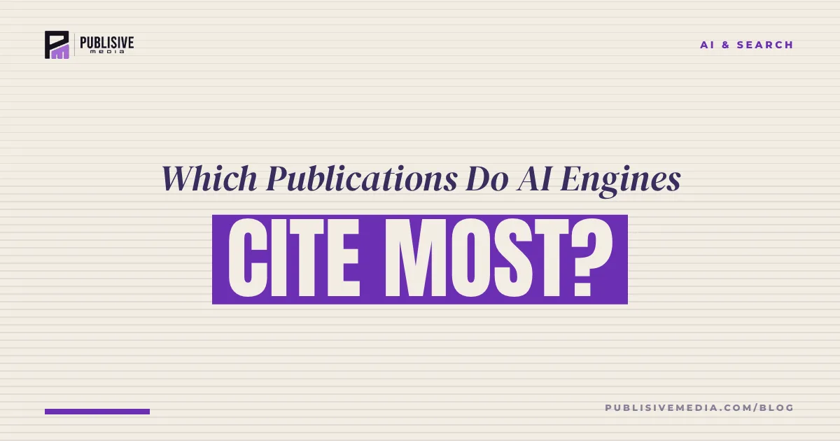 Which Publications Do AI Engines Cite Most?