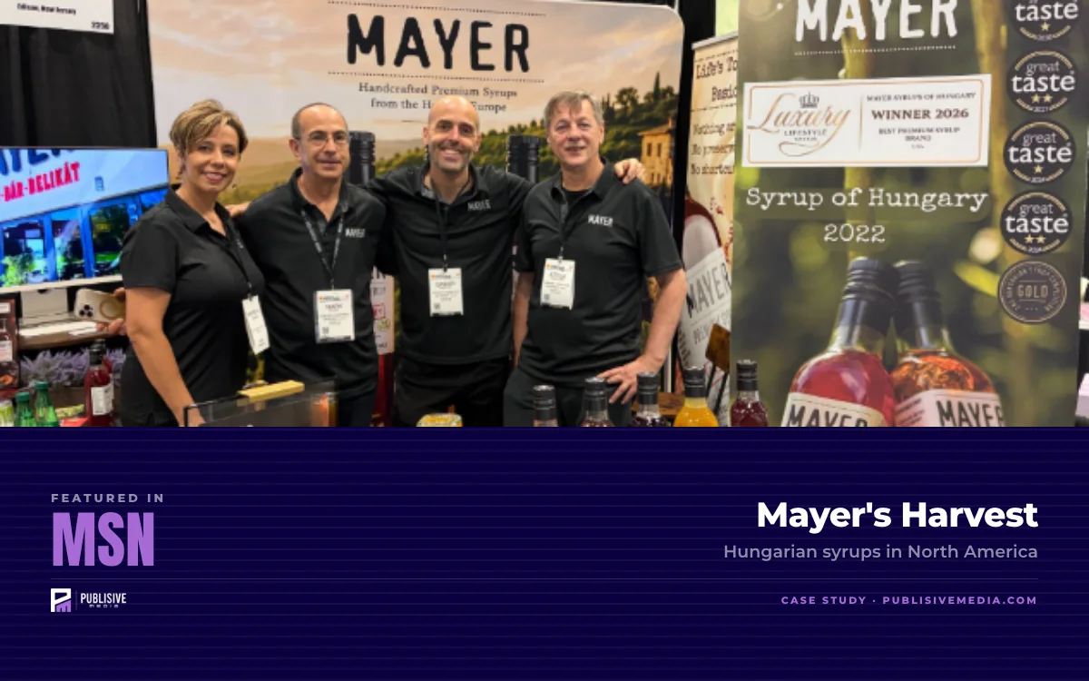 Mayer's Harvest, featured in MSN